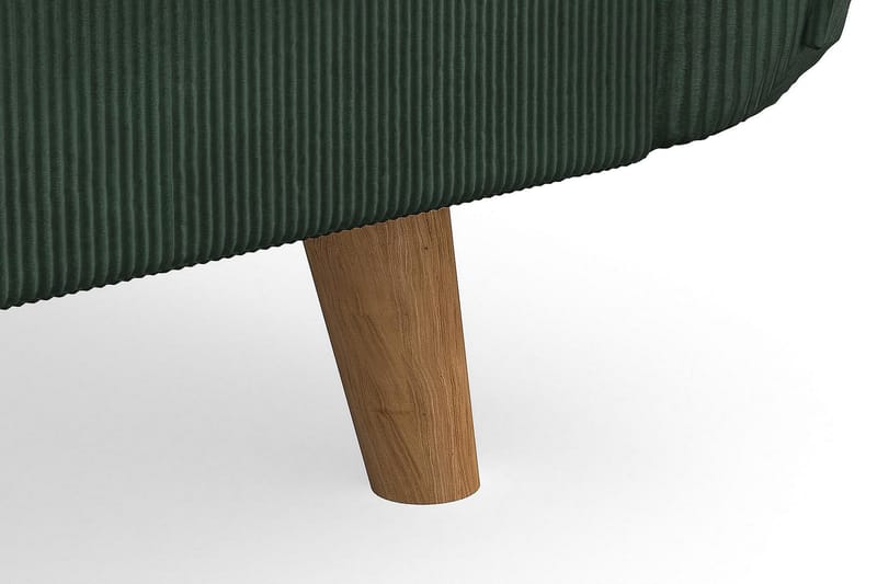Trend Lyx 3-seters Manchestersofa - Mørkegrønn - Møbler - Sofaer - 3 seter sofa