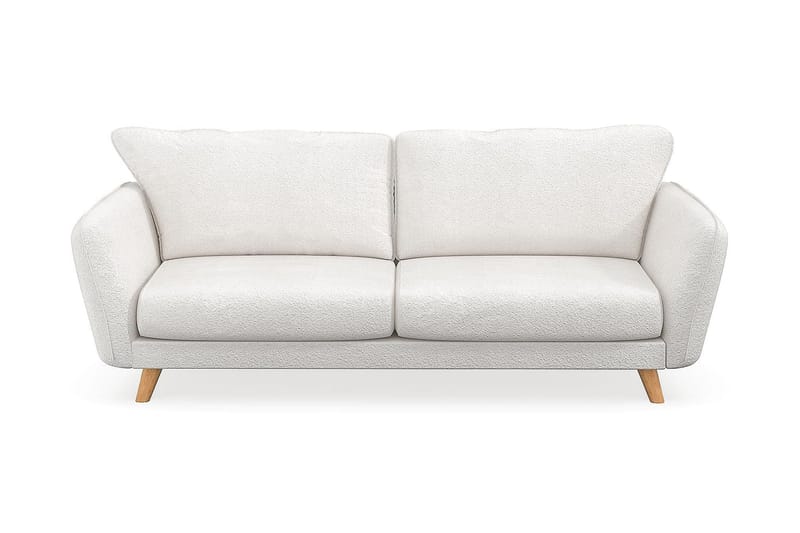 Trend Lyx 3-seters Sofa i Bouclé - Hvit - Møbler - Sofaer - 3 seter sofa