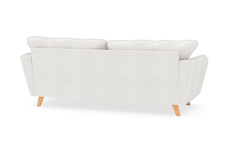Trend Lyx 3-seters Sofa i Bouclé - Hvit - Møbler - Sofaer - 3 seter sofa