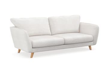 Trend Lyx 3-seters Sofa i Bouclé - Hvit - Møbler - Sofaer - 3 seter sofa