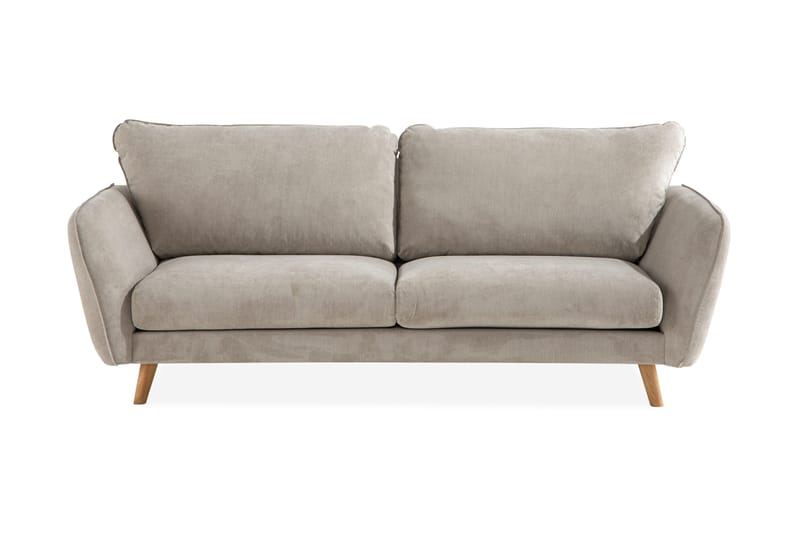 Trend Lyx 3-seters Stoffsofa, Beige