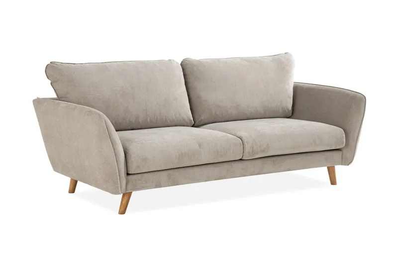 Trend Lyx 3-seters Stoffsofa - Beige - Møbler - Sofaer - 3 seter sofa