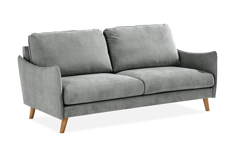 Trend Lyx 3-seters Stoffsofa - Grå - Møbler - Sofaer - 3 seter sofa
