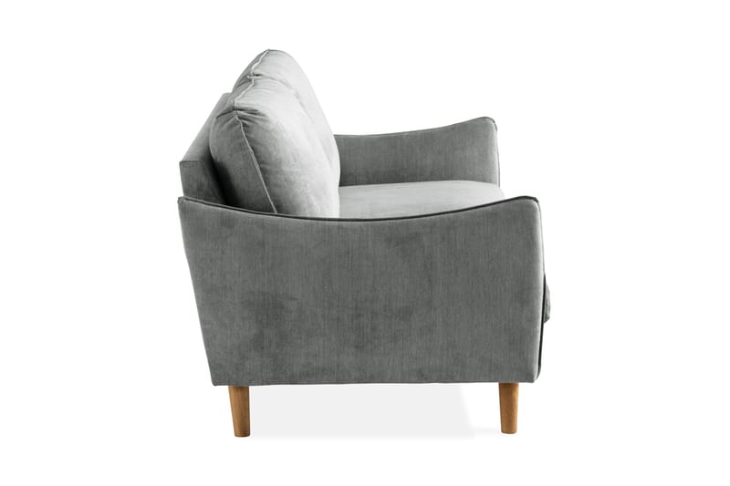 Trend Lyx 3-seters Stoffsofa - Grå - Møbler - Sofaer - 3 seter sofa