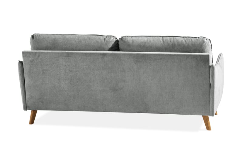 Trend Lyx 3-seters Stoffsofa - Grå - Møbler - Sofaer - 3 seter sofa