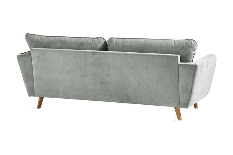 Trend Lyx 3-seters Stoffsofa - Grå - Møbler - Sofaer - 3 seter sofa