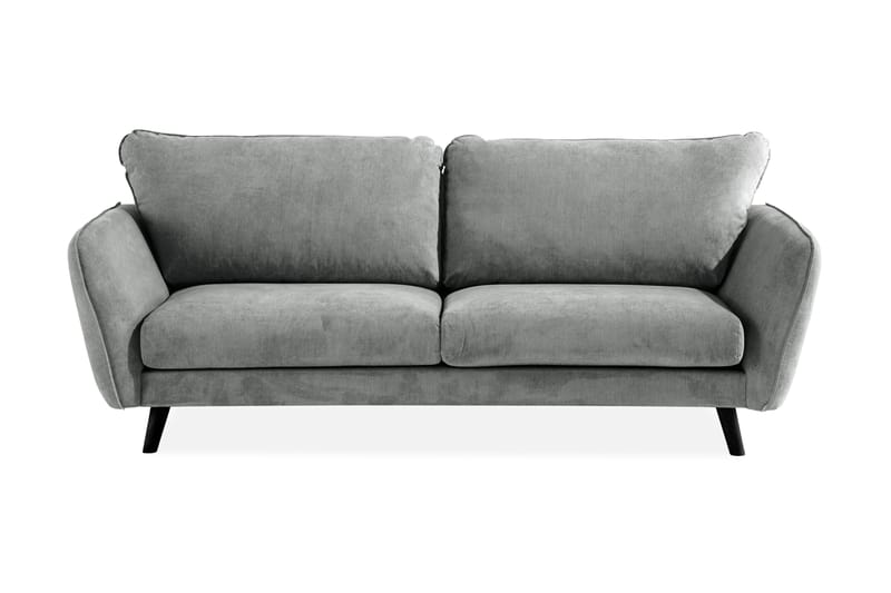 Trend Lyx 3-seters Stoffsofa - Grå - Møbler - Sofaer - 3 seter sofa
