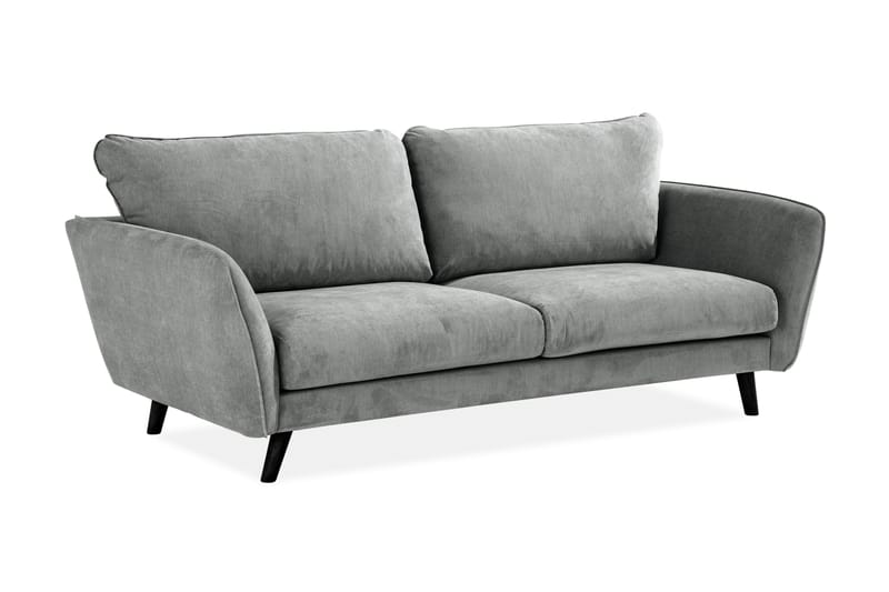 Trend Lyx 3-seters Stoffsofa - Grå - Møbler - Sofaer - 3 seter sofa