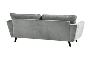 Trend Lyx 3-seters Stoffsofa - Grå - Møbler - Sofaer - 3 seter sofa