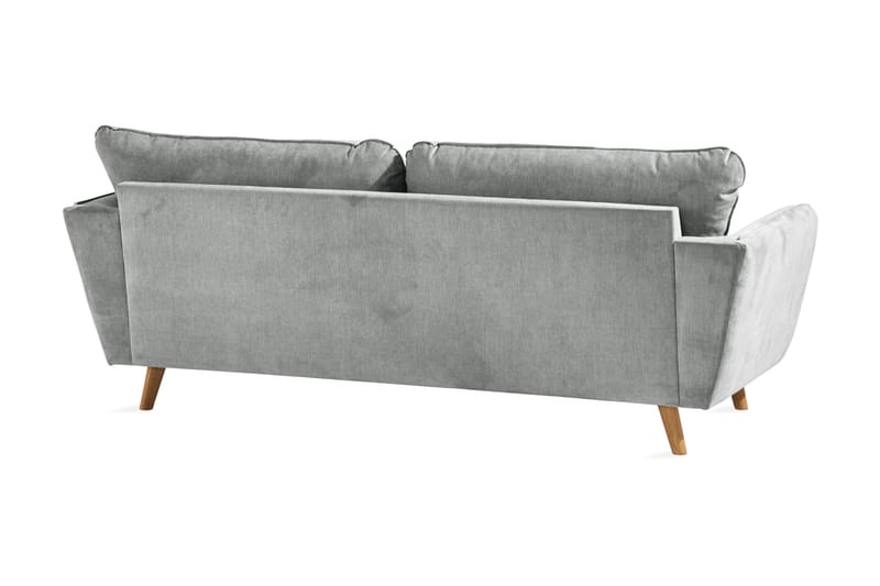 Trend Lyx 3-seters Stoffsofa - Grå - Møbler - Sofaer - 3 seter sofa