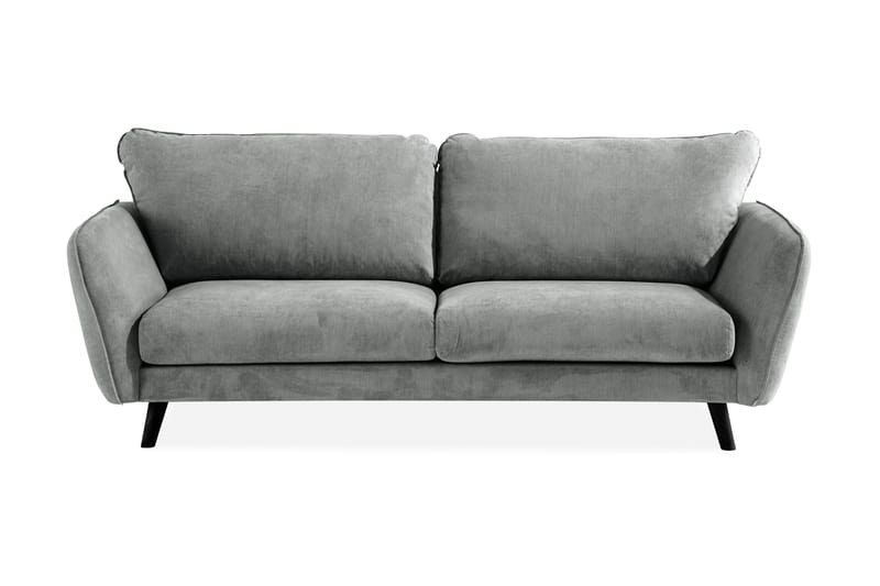 Trend Lyx 3-seters Stoffsofa - Grå - Møbler - Sofaer - 3 seter sofa