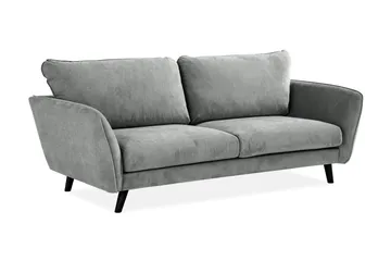 Trend Lyx 3-seters Stoffsofa - Grå - Møbler - Sofaer - 3 seter sofa