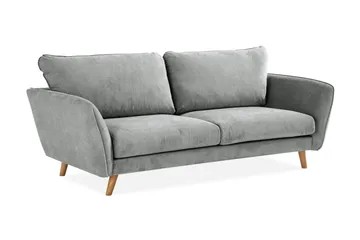 Trend Lyx 3-seters Stoffsofa - Grå - Møbler - Sofaer - 3 seter sofa