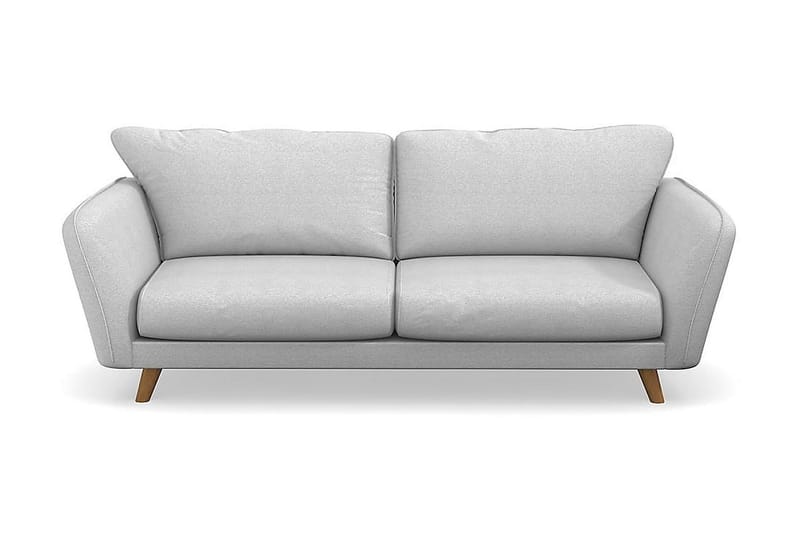 Trend Lyx 3-seters Stoffsofa - Lys grå - Møbler - Sofaer - 3 seter sofa