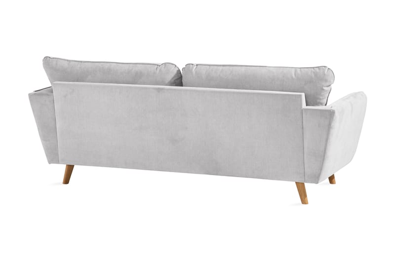 Trend Lyx 3-seters Stoffsofa - Lys grå - Møbler - Sofaer - 3 seter sofa
