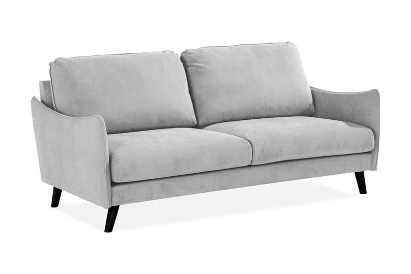 Trend Lyx 3-seters Stoffsofa - Lys grå - Møbler - Sofaer - 3 seter sofa
