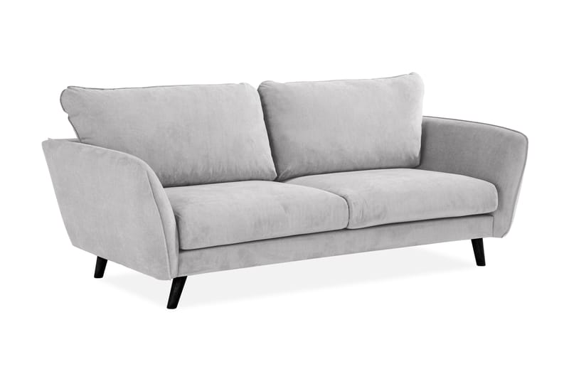 Trend Lyx 3-seters Stoffsofa - Lys grå - Møbler - Sofaer - 3 seter sofa