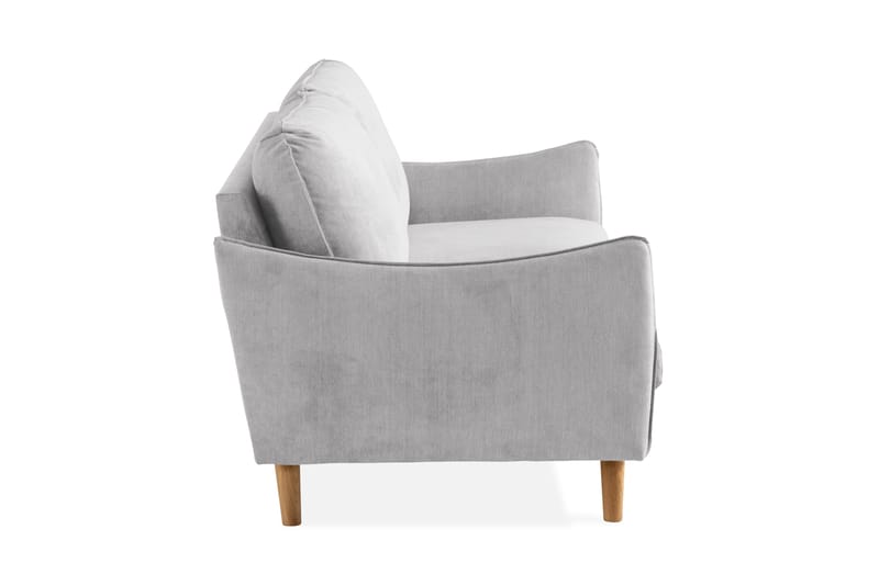 Trend Lyx 3-seters Stoffsofa - Lys grå - Møbler - Sofaer - 3 seter sofa
