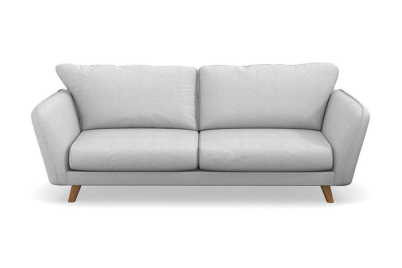 Trend Lyx 3-seters Stoffsofa - Lys grå - Møbler - Sofaer - 3 seter sofa