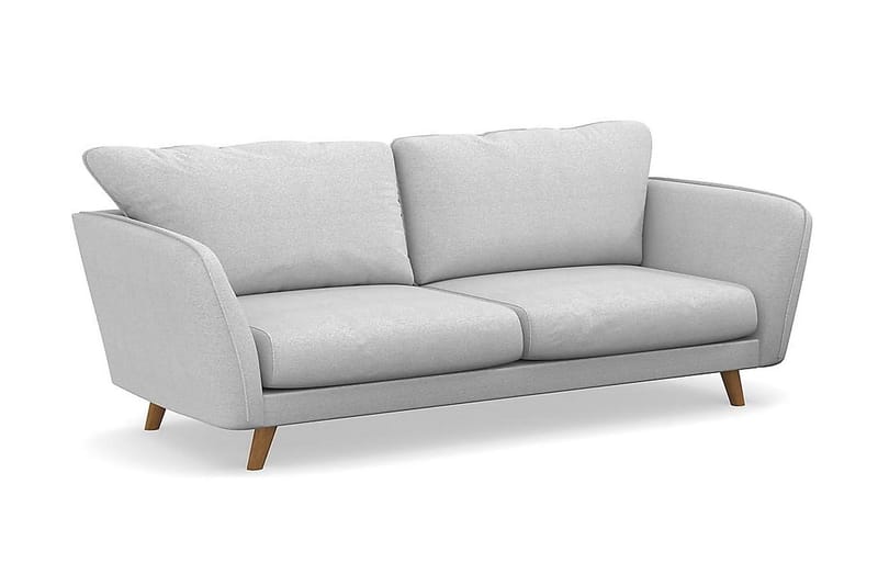 Trend Lyx 3-seters Stoffsofa - Lys grå - Møbler - Sofaer - 3 seter sofa
