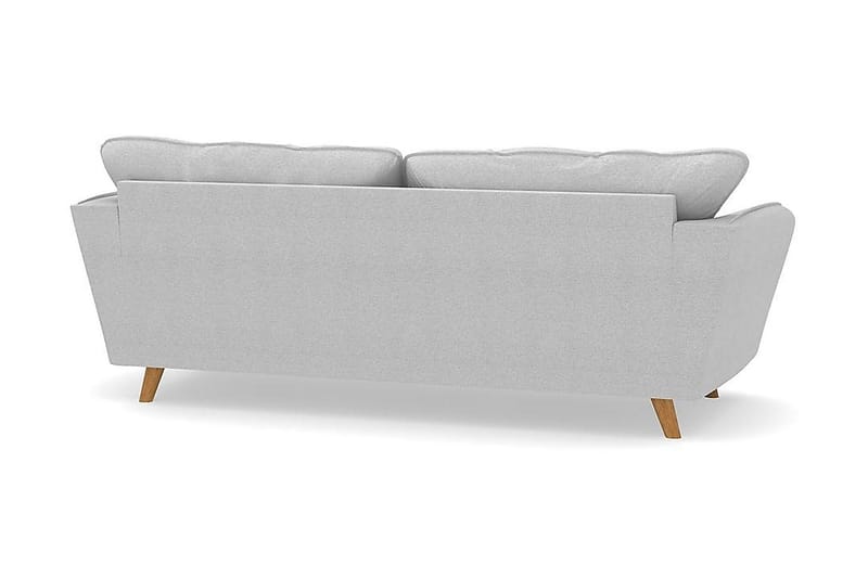 Trend Lyx 3-seters Stoffsofa - Lys grå - Møbler - Sofaer - 3 seter sofa