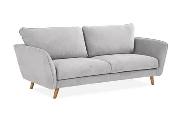 Trend Lyx 3-seters Stoffsofa - Lys grå - Møbler - Sofaer - 3 seter sofa