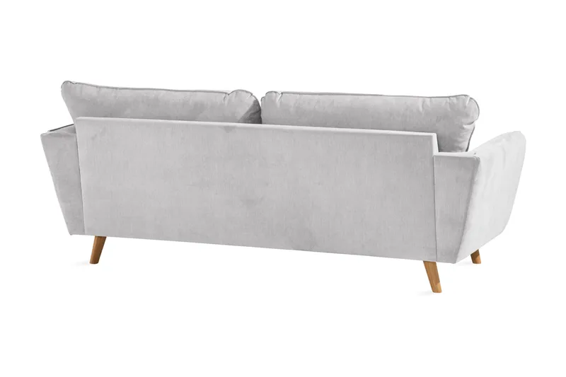 Trend Lyx 3-seters Stoffsofa - Lys grå - Møbler - Sofaer - 3 seter sofa