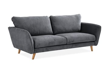 Trend Lyx 3-seters Stoffsofa - Mørk grå - Møbler - Sofaer - 3 seter sofa