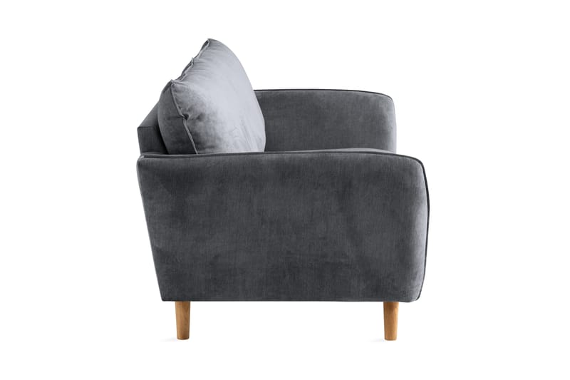 Trend Lyx 3-seters Stoffsofa - Mørk grå - Møbler - Sofaer - 3 seter sofa