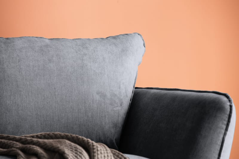 Trend Lyx 3-seters Stoffsofa - Mørk grå - Møbler - Sofaer - 3 seter sofa