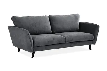 Trend Lyx 3-seters Stoffsofa - Mørk grå - Møbler - Sofaer - 3 seter sofa