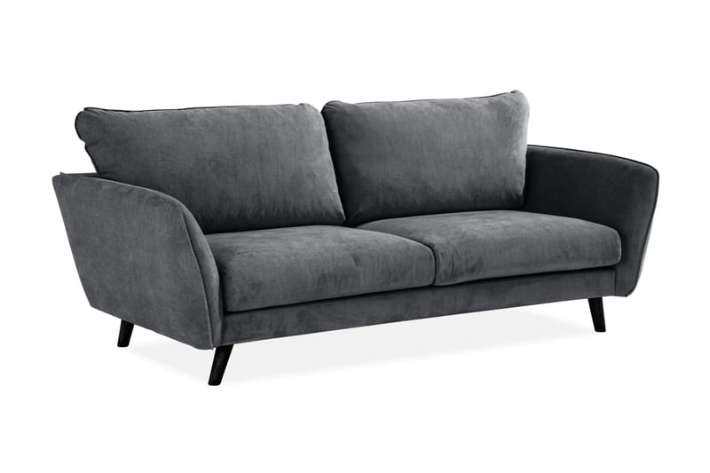Trend Lyx 3-seters Stoffsofa - Mørk grå - Møbler - Sofaer - 3 seter sofa