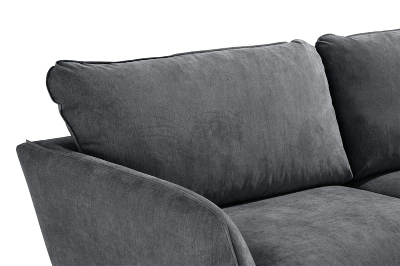 Trend Lyx 3-seters Stoffsofa - Mørk grå - Møbler - Sofaer - 3 seter sofa