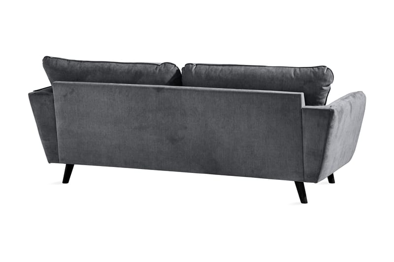 Trend Lyx 3-seters Stoffsofa - Mørk grå - Møbler - Sofaer - 3 seter sofa