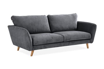 Trend Lyx 3-seters Stoffsofa - Mørk grå - Møbler - Sofaer - 3 seter sofa