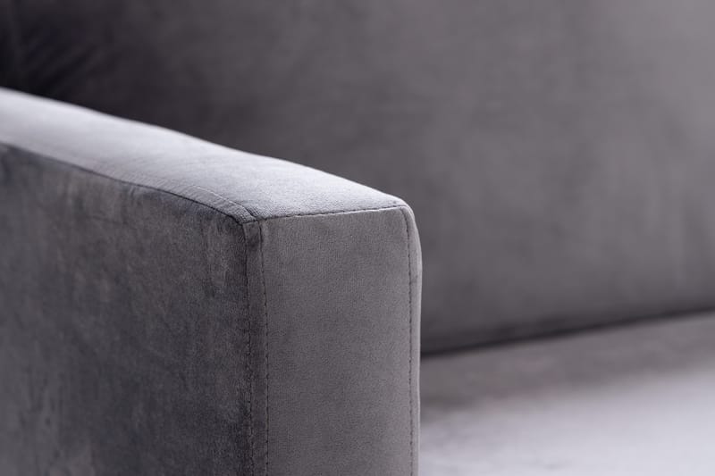 Vanlig sofa uten divan og sjeselong Bloom 3-seters sofa Lysegrå - Møbler - Sofaer - 3 seter sofa