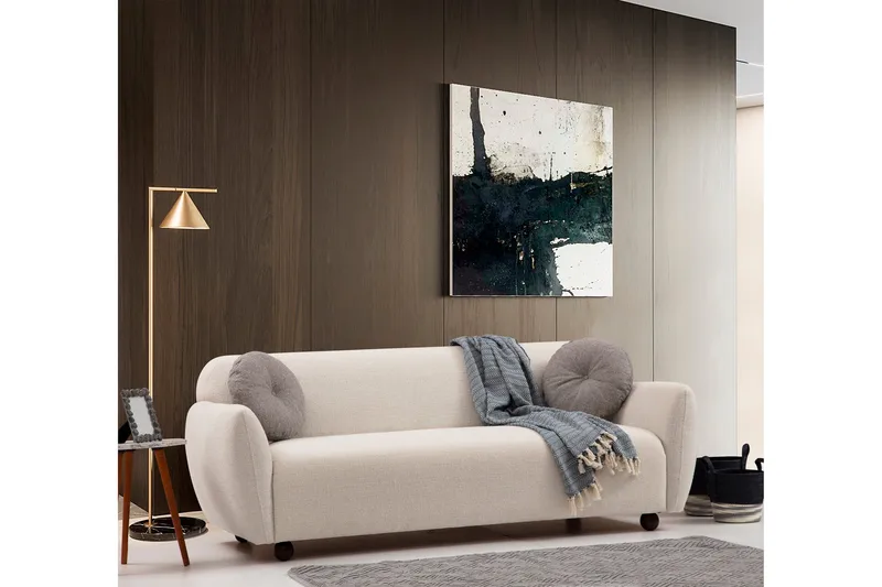 Whitecliffs Sofa 3-seters - Krem - Møbler - Sofaer - 3 seter sofa