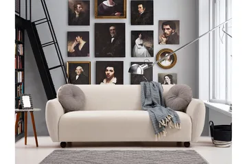 Whitecliffs Sofa 3-seters - Krem - Møbler - Sofaer - 3 seter sofa