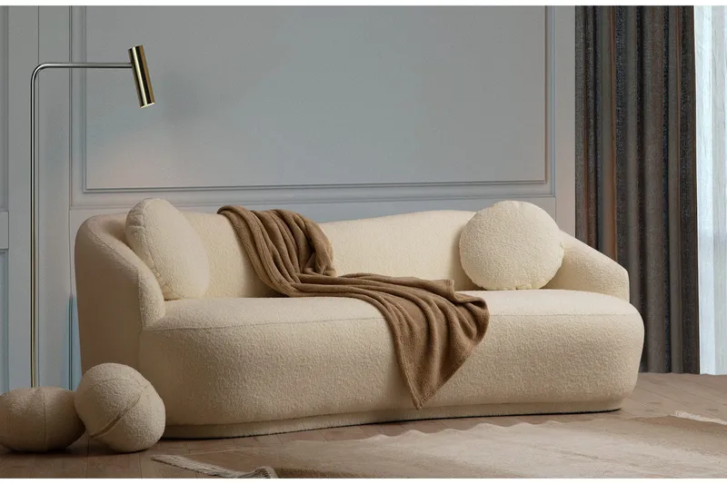 Yarrawonga Sofa 3-seters - Beige|Bouclé - Møbler - Sofaer - 3 seter sofa