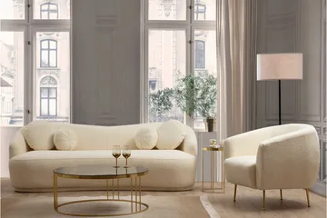 Yarrawonga Sofa 3-seters - Beige|Bouclé - Møbler - Sofaer - 3 seter sofa