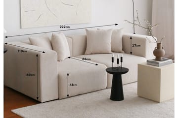 Yolo Sofa 2-seter - Hvit - Møbler - Sofaer - 3 seter sofa
