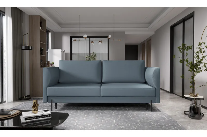 Zerlo 3-seters Sofa, Blå