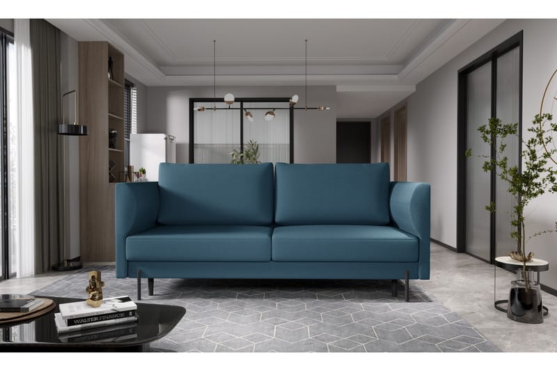Zerlo 3-seters Sofa - Blå - Møbler - Sofaer - 3 seter sofa