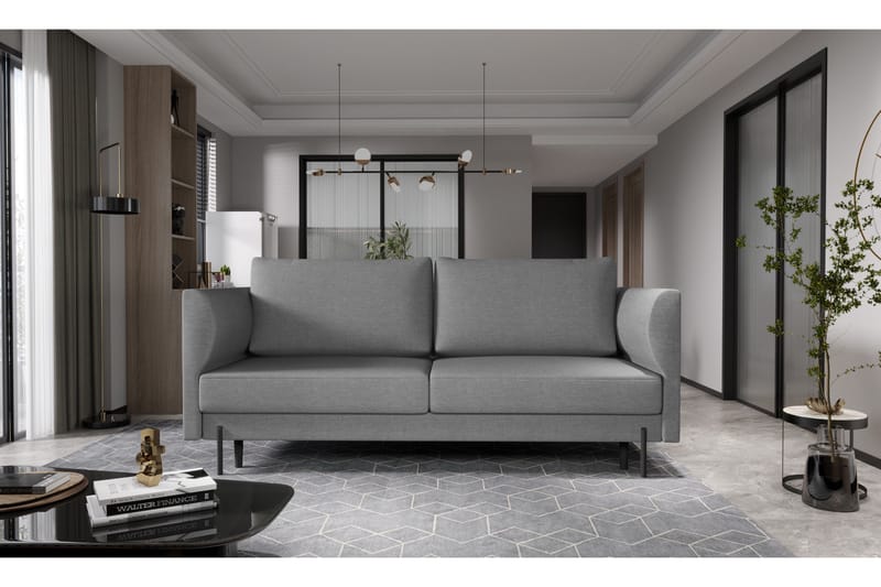 Zerlo 3-seters Sofa - Grå - Møbler - Sofaer - 3 seter sofa