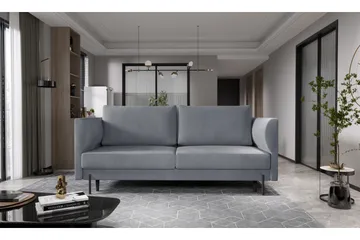 Zerlo 3-seters Sofa - Grå - Møbler - Sofaer - 3 seter sofa