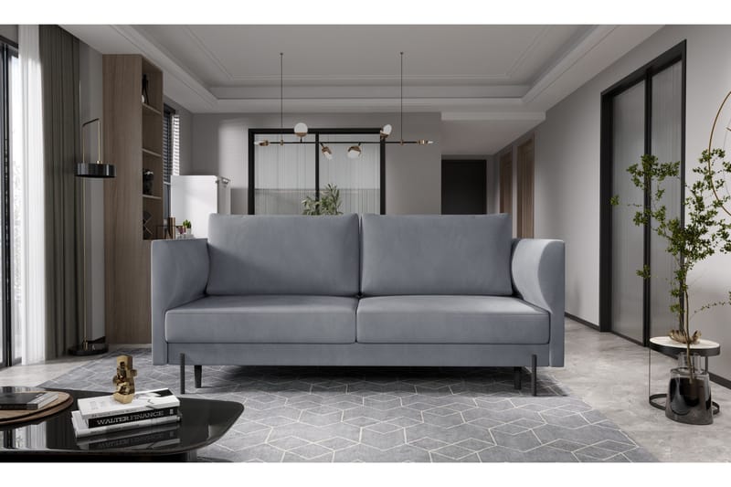 Zerlo 3-seters Sofa - Grå - Møbler - Sofaer - 3 seter sofa