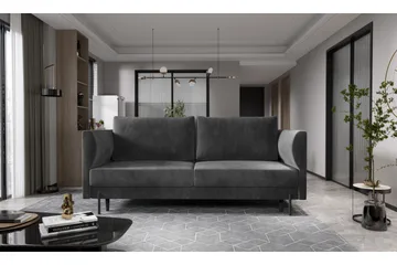 Zerlo 3-seters Sofa - Mørkegrå - Møbler - Sofaer - 3 seter sofa