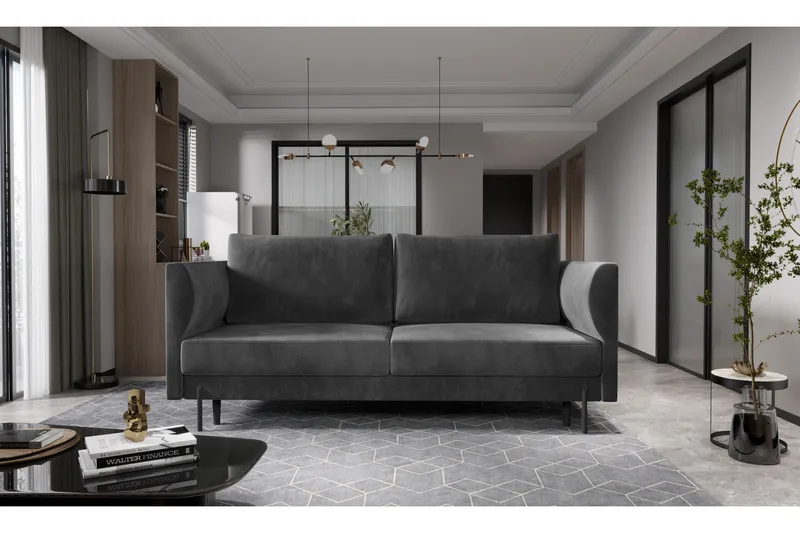 Zerlo 3-seters Sofa - Mørkegrå - Møbler - Sofaer - 3 seter sofa