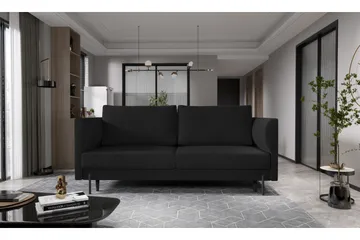 Zerlo 3-seters Sofa - Svart - Møbler - Sofaer - 3 seter sofa