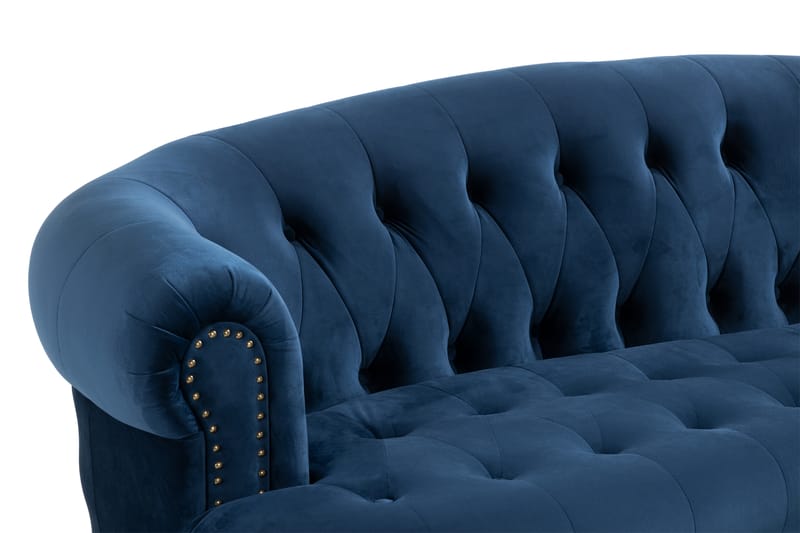 3-seter Sofa Petitfils - Blå - 3 seter sofa - Howard-sofaer - Chesterfield sofaer